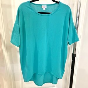 LulaRoe Irma XS Teal Womens Top
